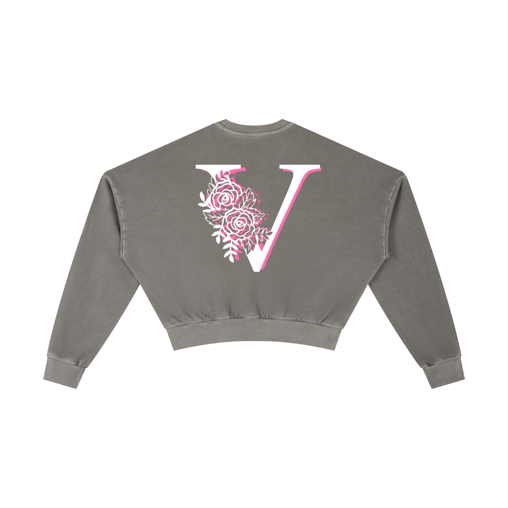 Vintage Washed Cropped Sweatshirt