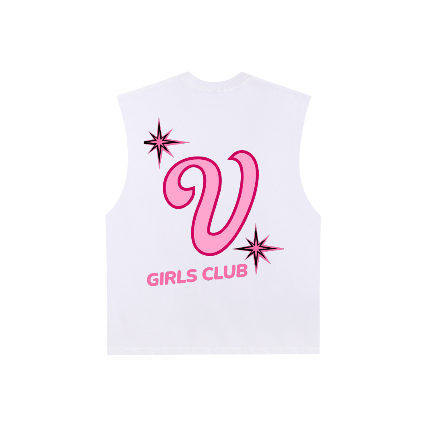 Vintage Girl's Club Raw Edge Cotton Tank Top