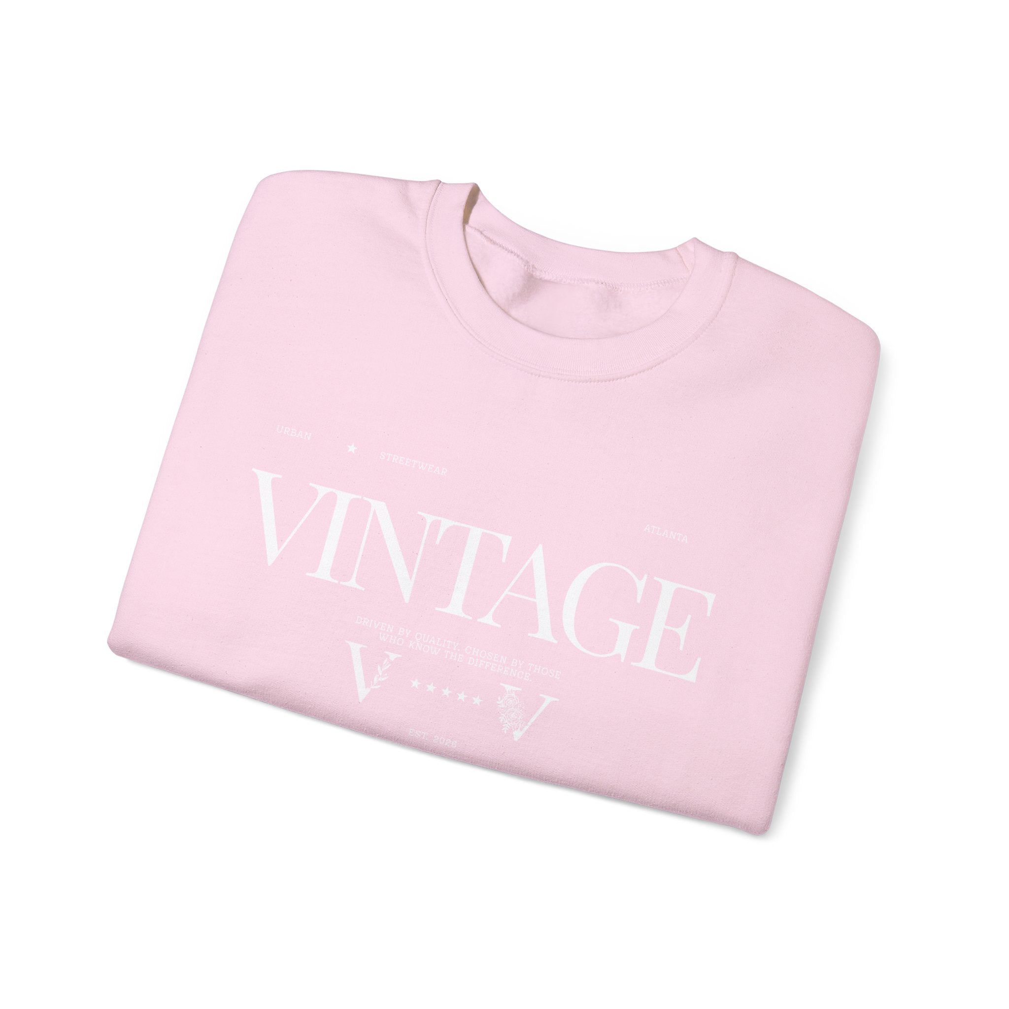 Vintage Crewneck Sweatshirt — Retro 'VINTAGE' Graphic Pullover