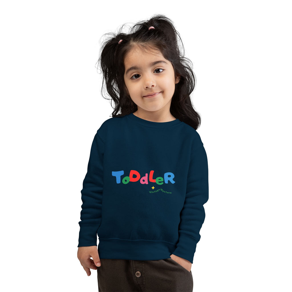 Vintage Toddler Sweatshirt – 'Kid's Rule Season"