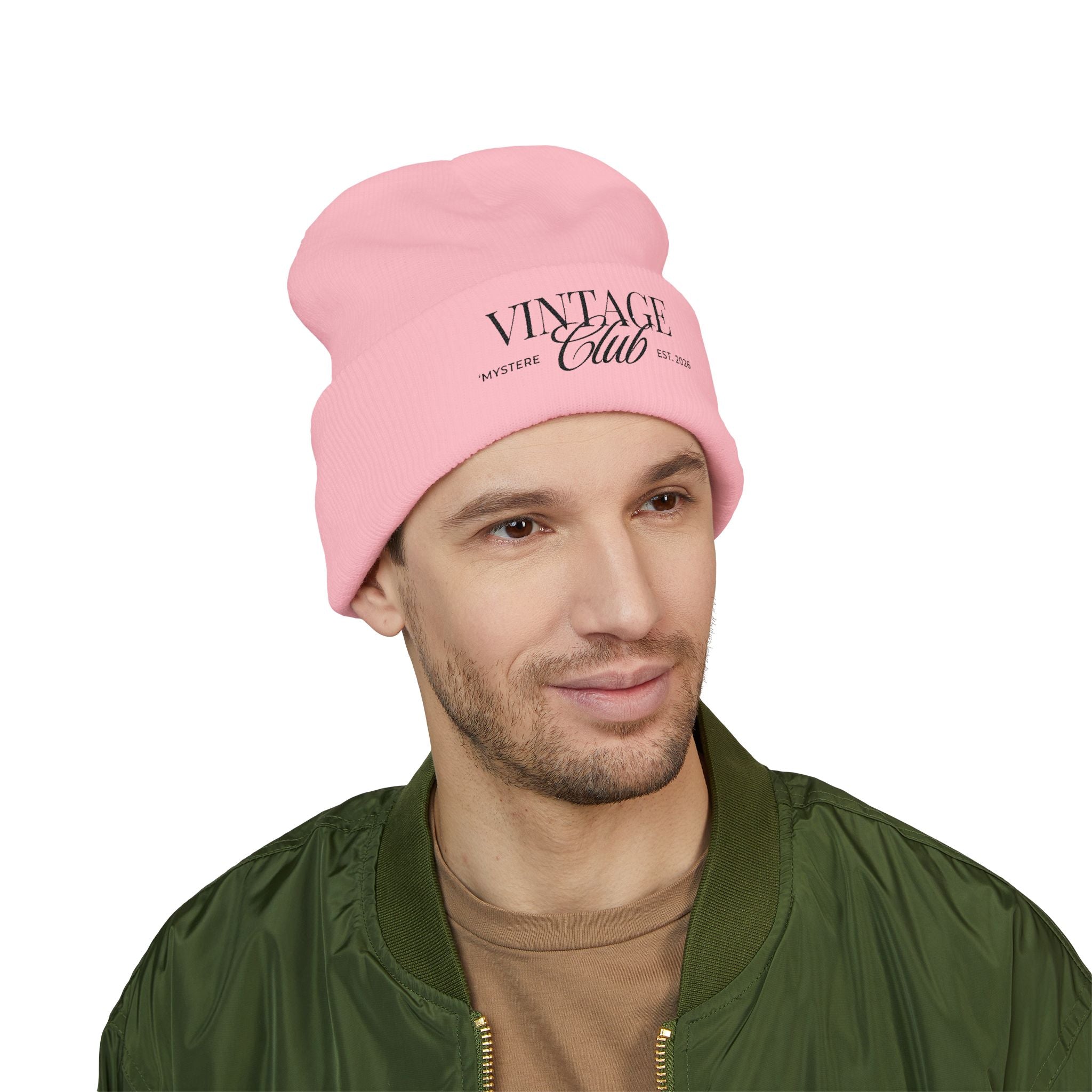 Vintage Club Embroidered Cuffed Beanie Season 2