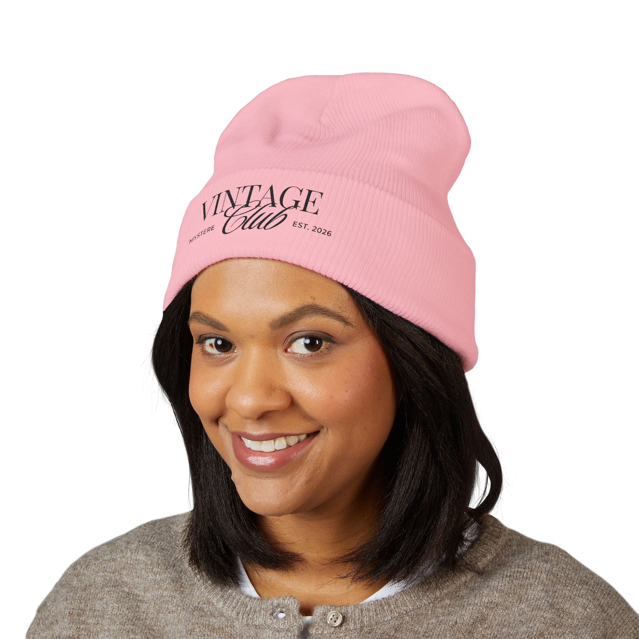 Vintage Club Embroidered Cuffed Beanie Season 2