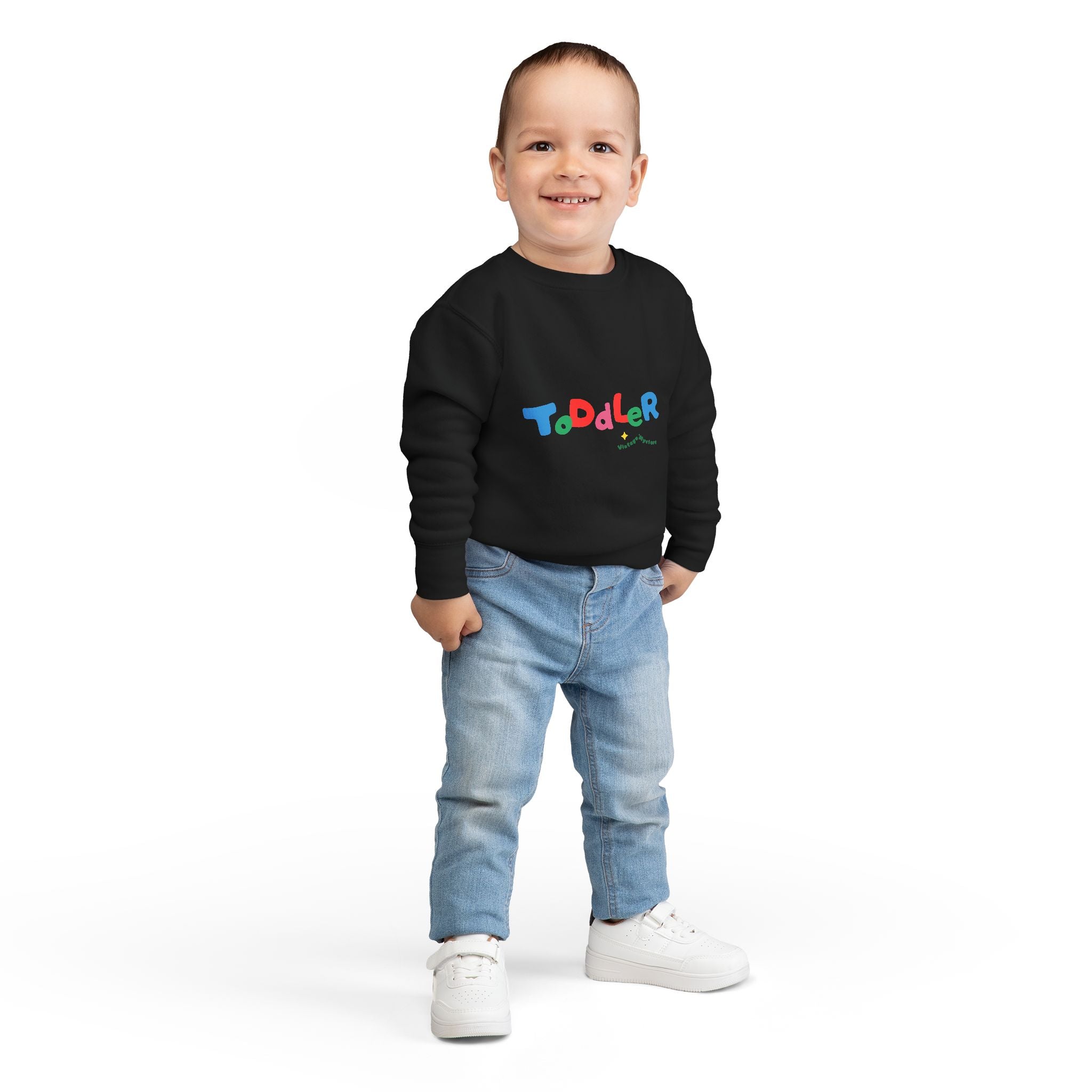 Vintage Toddler Sweatshirt – 'Kid's Rule Season"