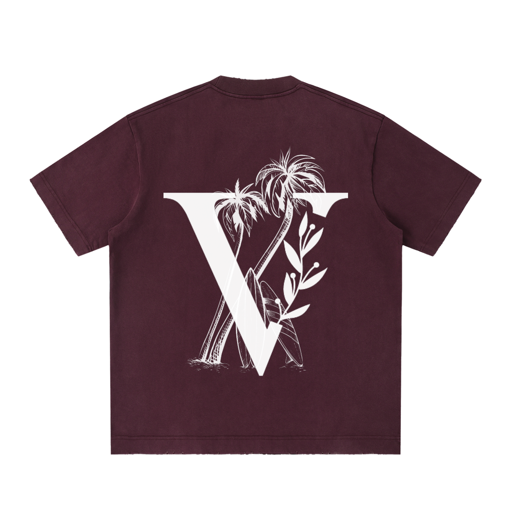 Heavyweight Vintage Washed Frayed T-Shirt