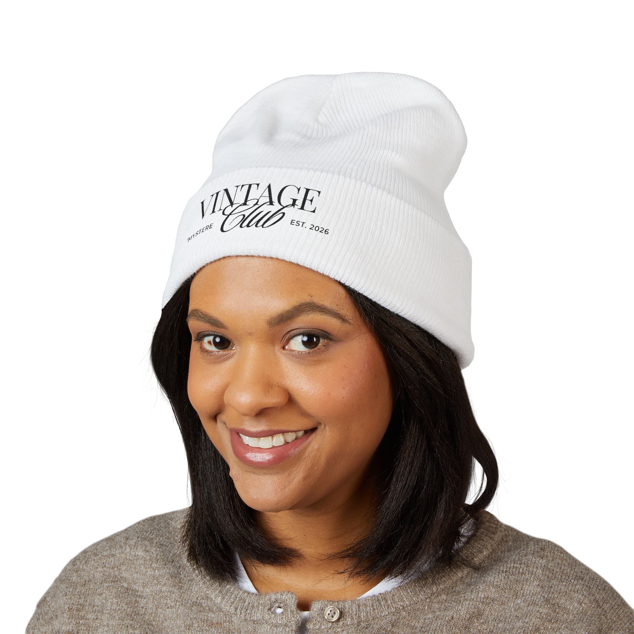 Vintage Club Embroidered Cuffed Beanie Season 2