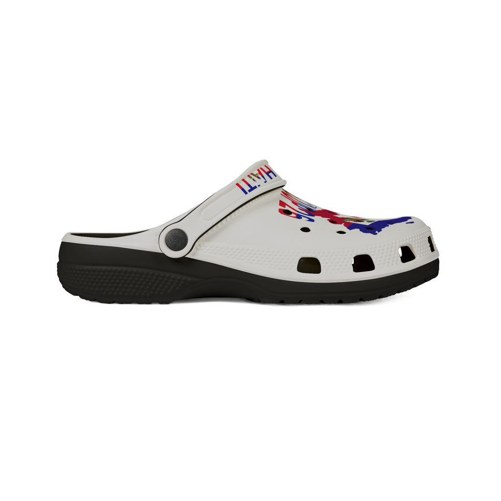 Vintage Signature Haiti Flag EVA Foam Clogs — World Cup 26 Inspired