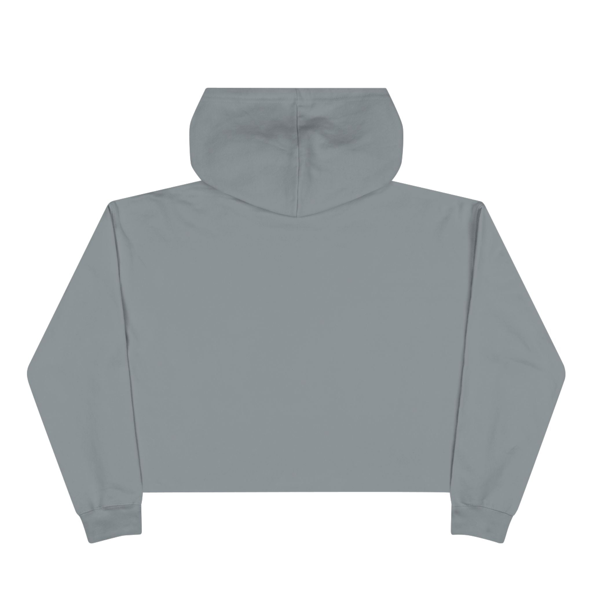 Vintage Girls V Logo Crop Top Hoodie — Retro Feminine Streetwear