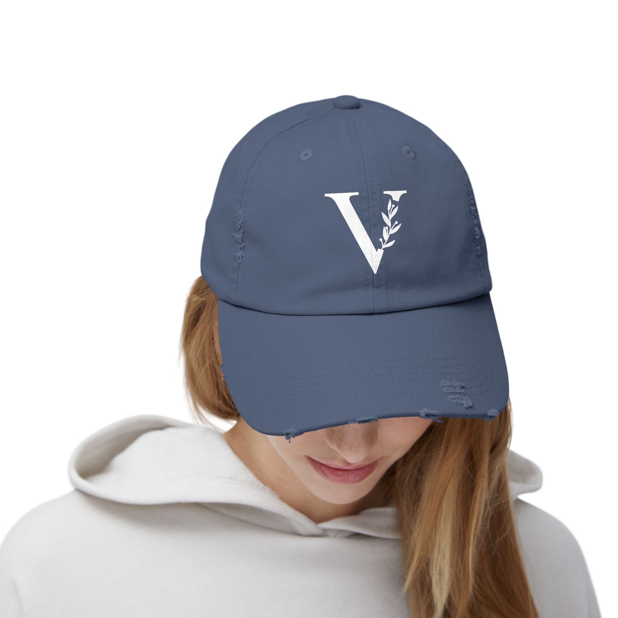 Distressed Classic Cap — Men's Edition "V" Signature Hat