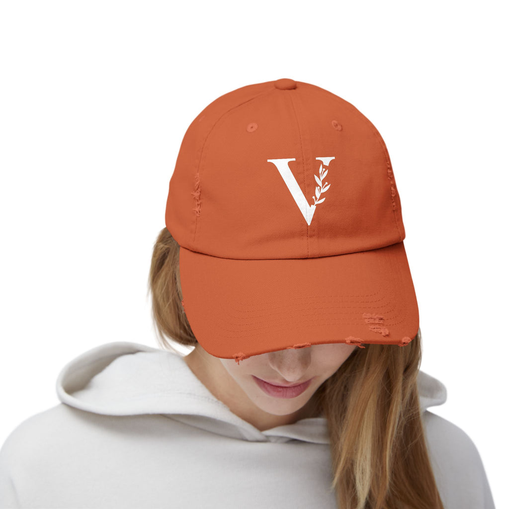 Distressed Classic Cap — Men's Edition "V" Signature Hat