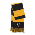 Vintagex Striped Embroidered Spectator Scarf