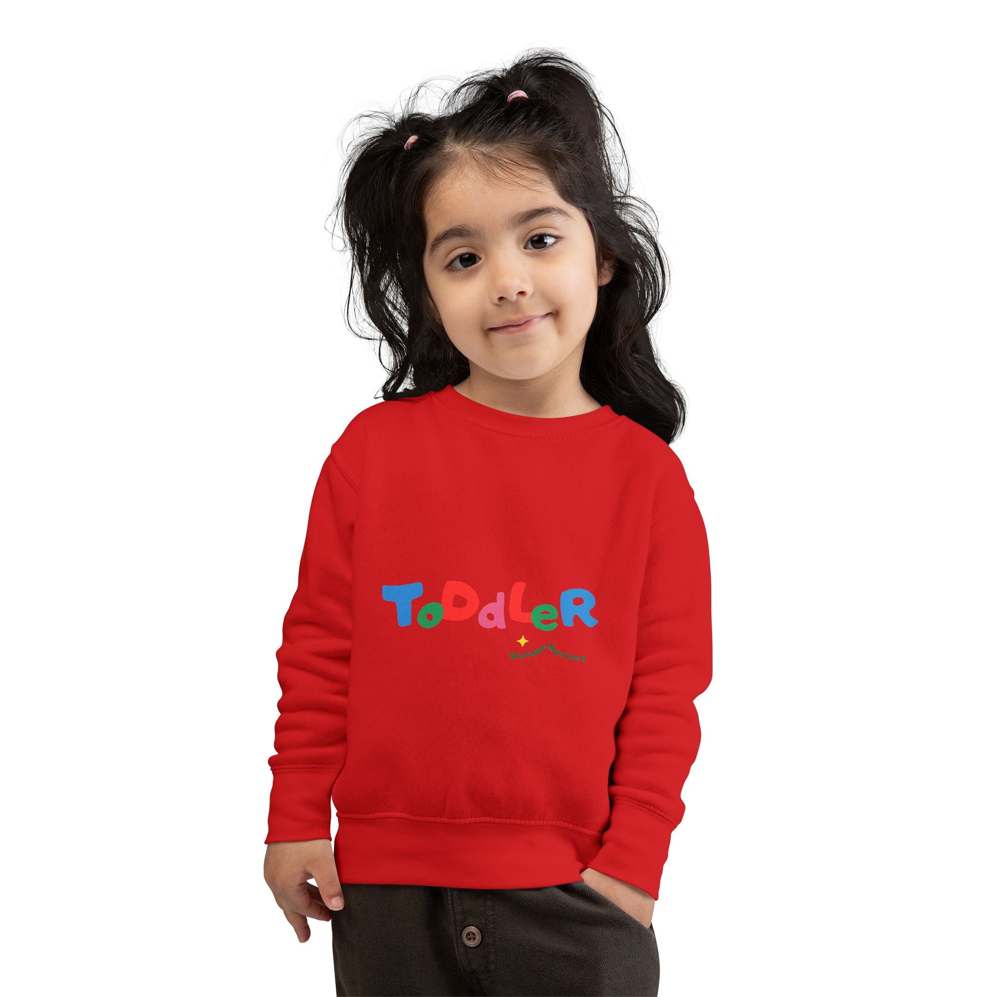 Vintage Toddler Sweatshirt – 'Kid's Rule Season"