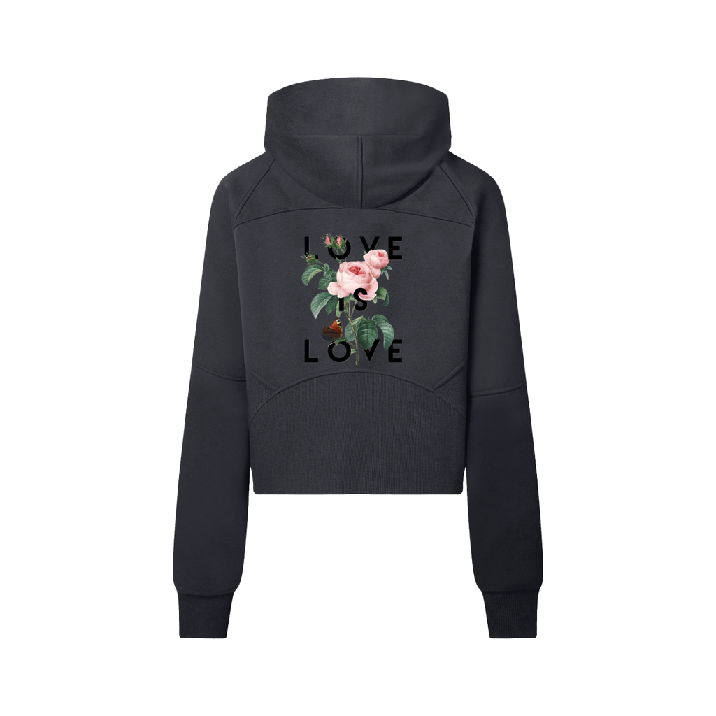 Cropped Half-Zip Hoodie