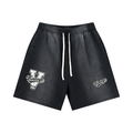 Sun Fade Vintage Varsity Class Distressed Shorts