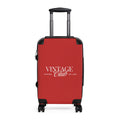 Vintage Club Carry-On Suitcase — Red "Vintage Club" Design, Travel Luggage