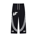 Curved Stripe Straight Sweatpants