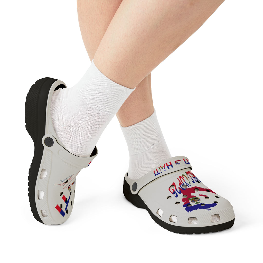 Vintage Signature Haiti Flag EVA Foam Clogs — World Cup 26 Inspired