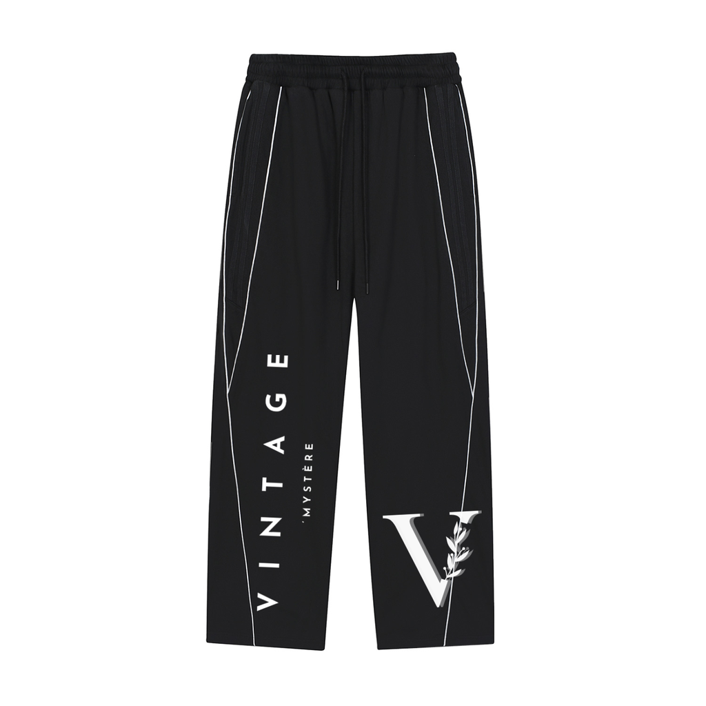 Reflection Striped Straight-Leg Sweatpants