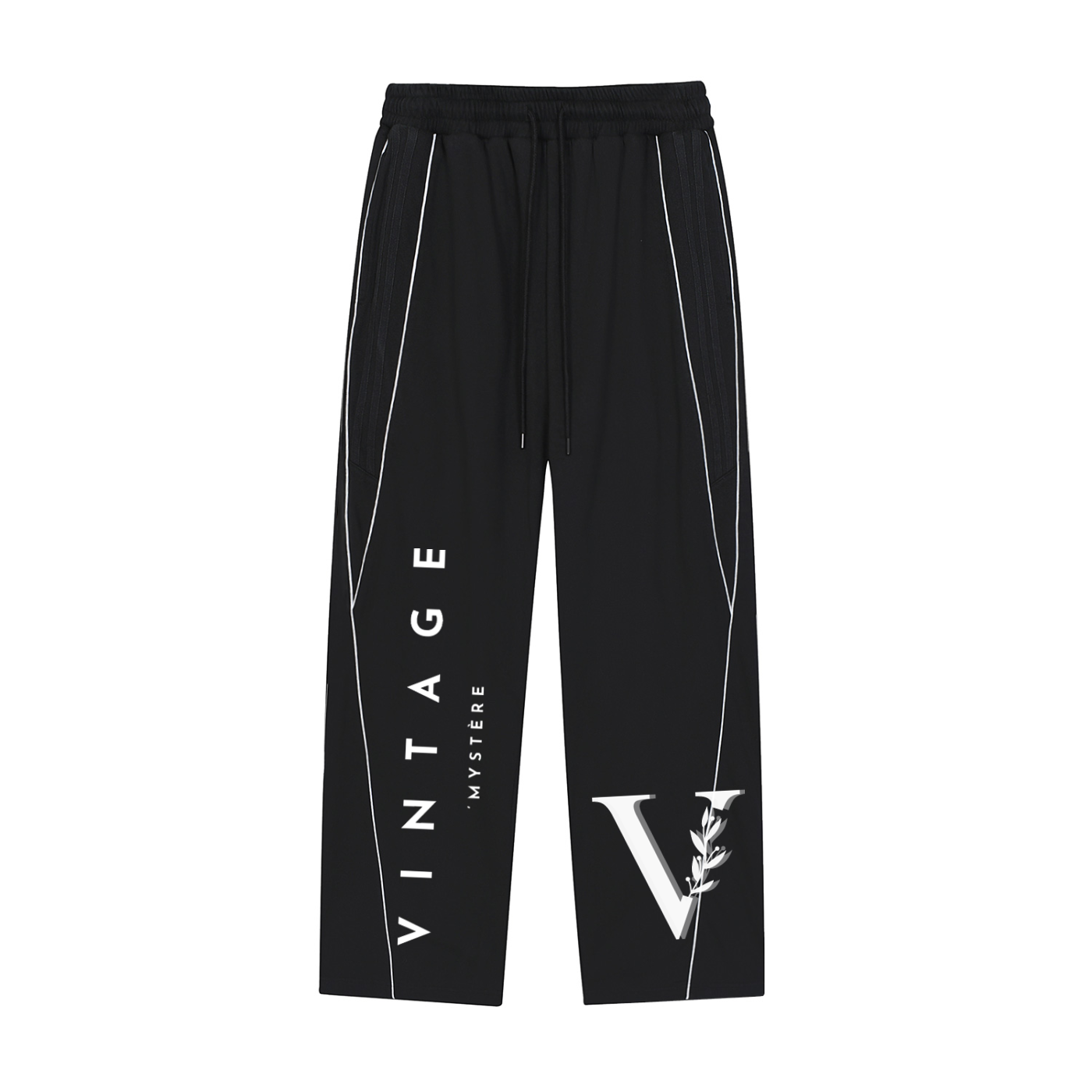 Reflection Striped Straight-Leg Sweatpants