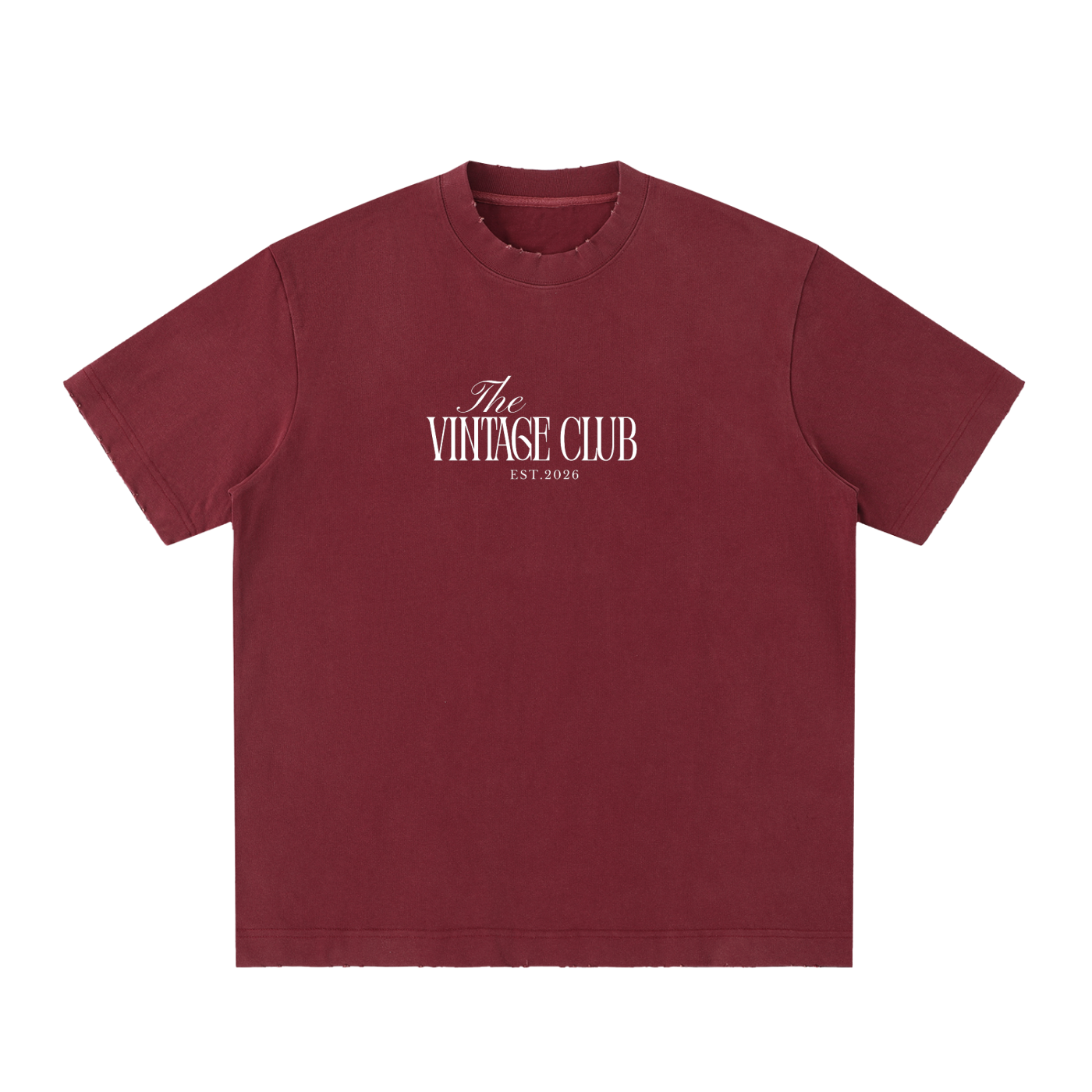 Heavyweight Vintage Washed Frayed T-Shirt
