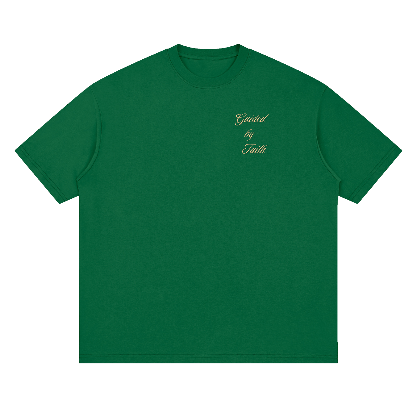 Philippians 4:13, Streetwear Loose Drop Shoulder T-Shirt "Guided by Faith Edition"