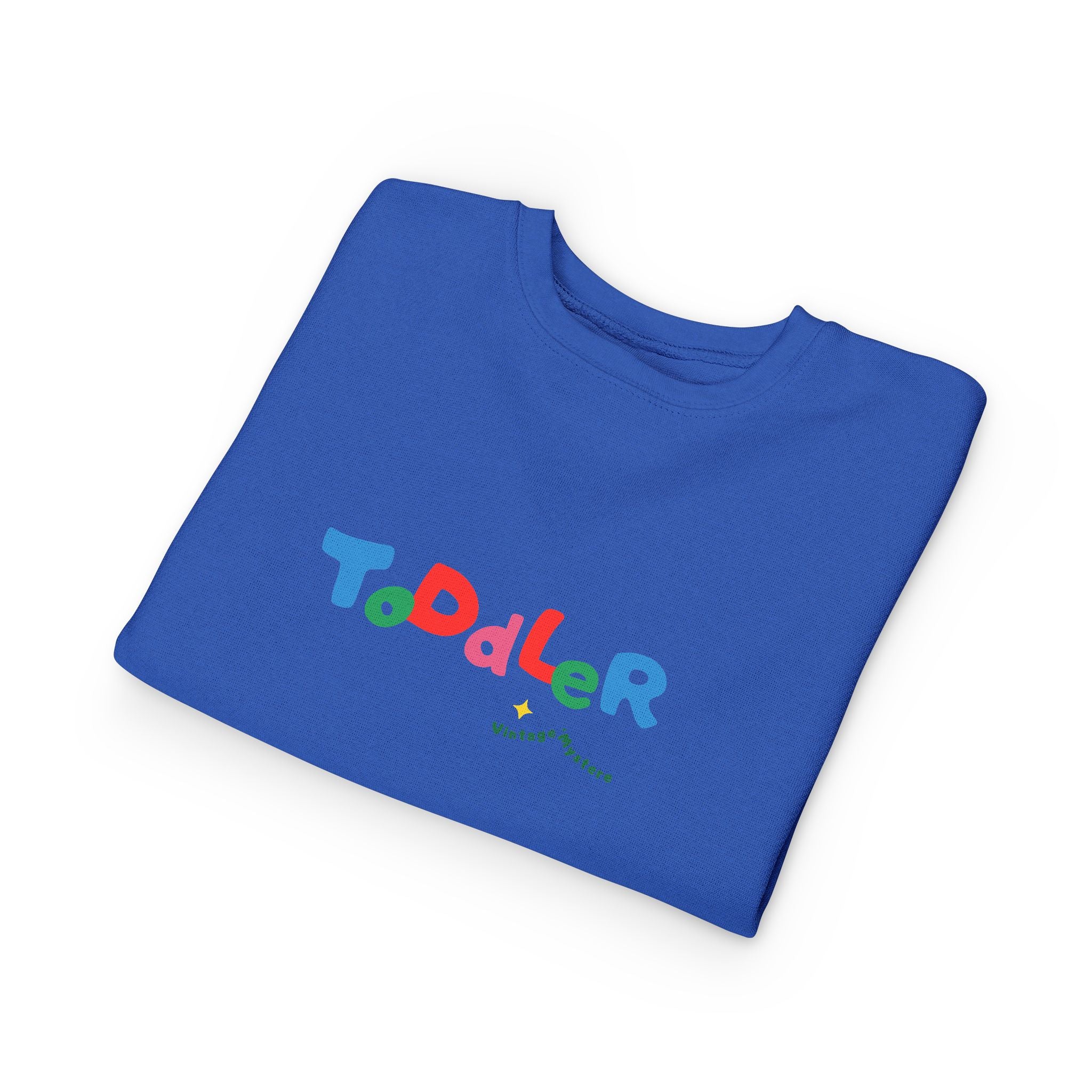 Vintage Toddler Sweatshirt – 'Kid's Rule Season"