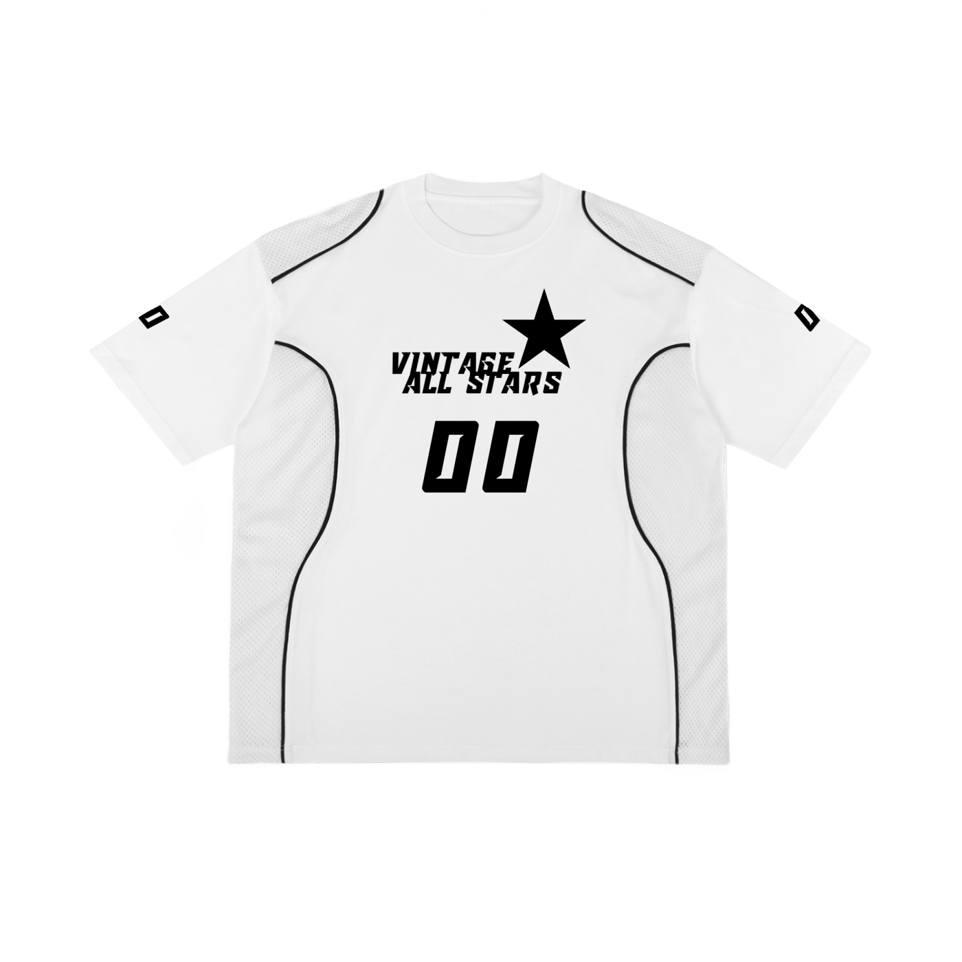 Contrast Piped Panel T-Shirt