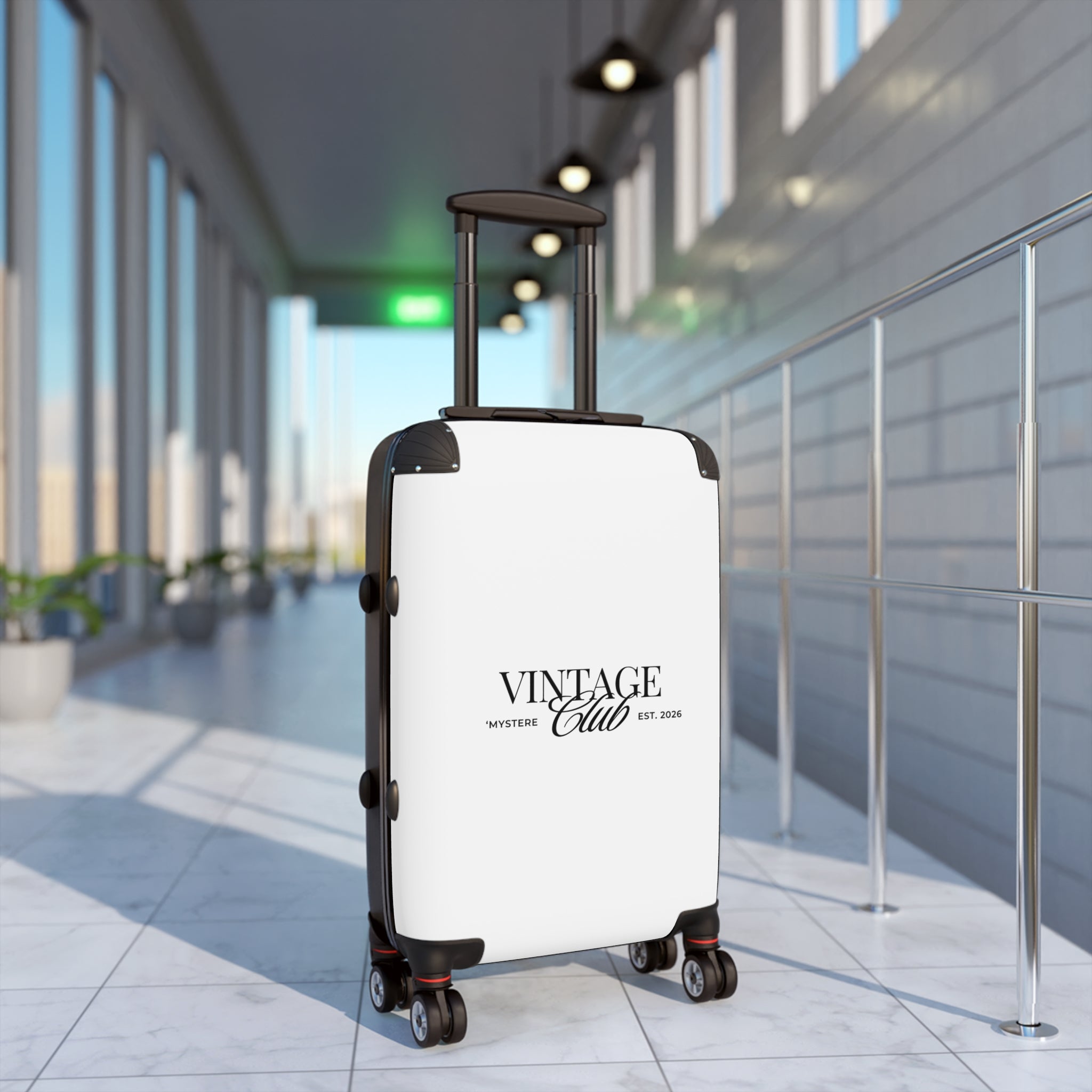 Vintage Club Retro Travel Luggage Carry-On Suitcase