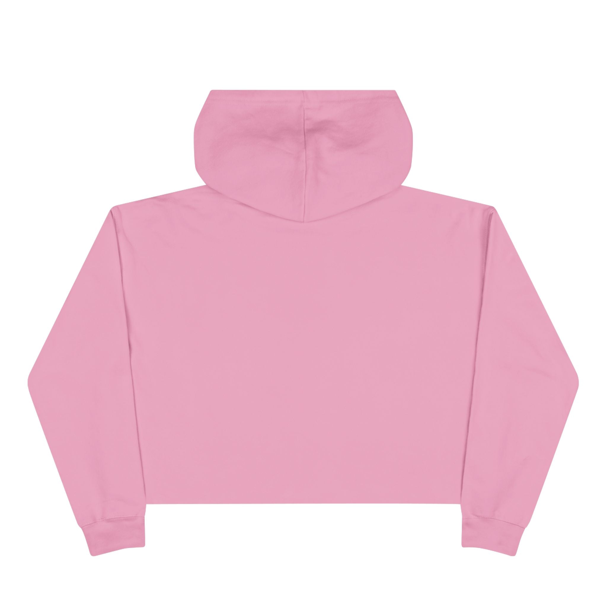 Vintage Girls V Logo Crop Top Hoodie — Retro Feminine Streetwear