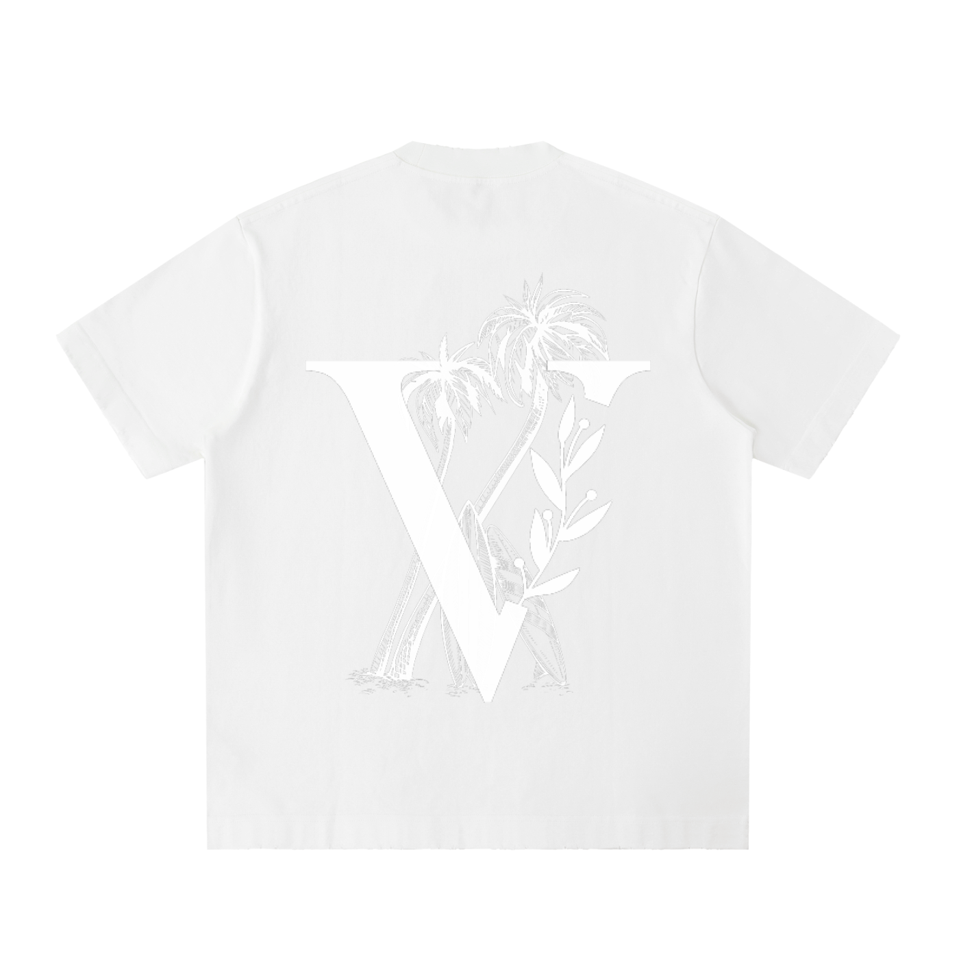 Heavyweight Vintage Washed Frayed T-Shirt