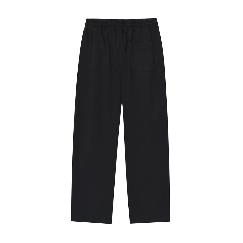 Vintage " Hearts "Reflection Striped Straight-Leg Sweatpants