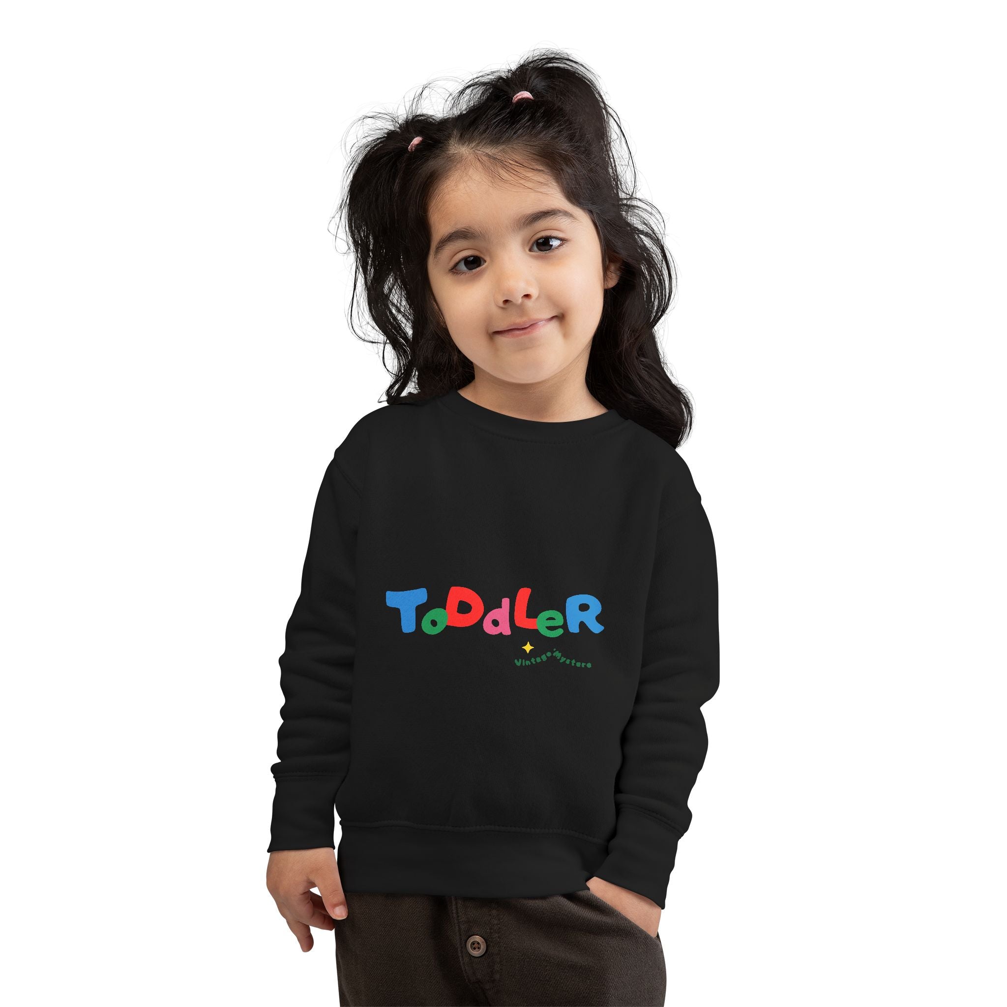 Vintage Toddler Sweatshirt – 'Kid's Rule Season"