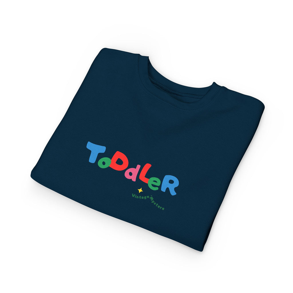 Vintage Toddler Sweatshirt – 'Kid's Rule Season"