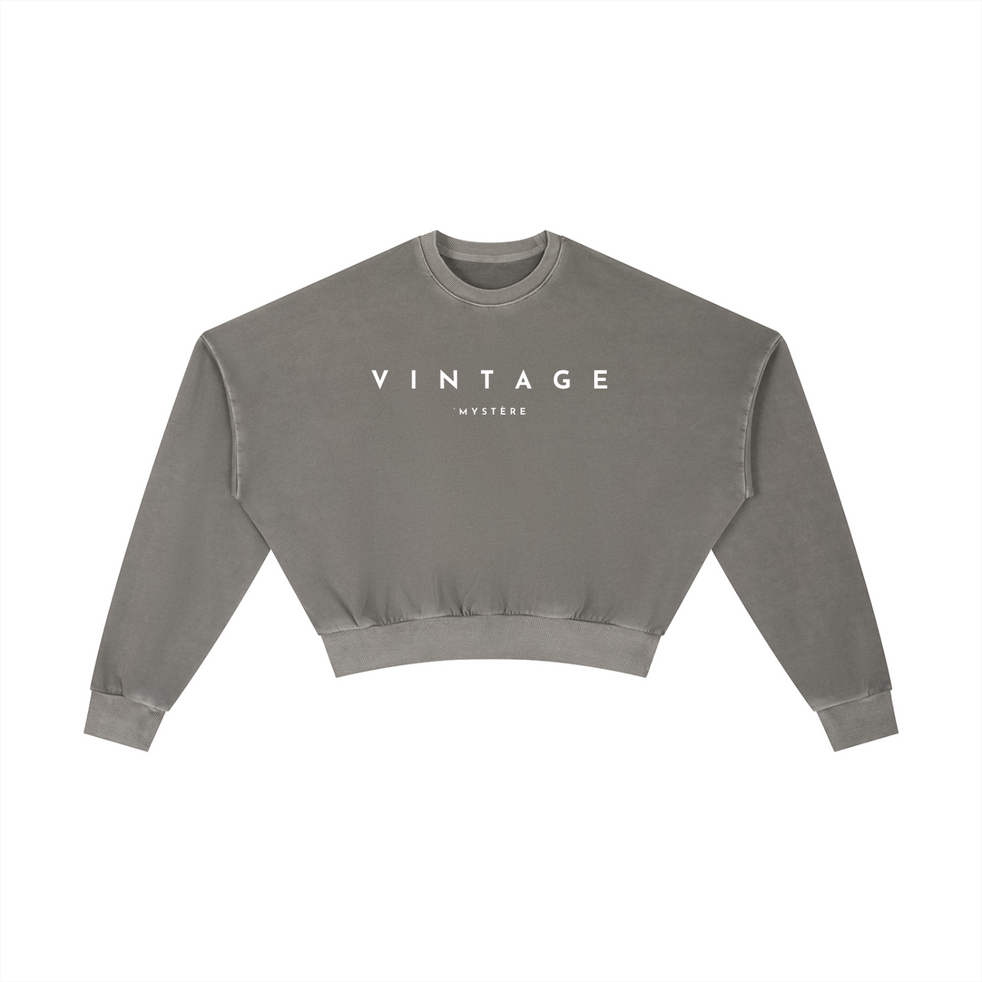 Vintage Washed Cropped Sweatshirt