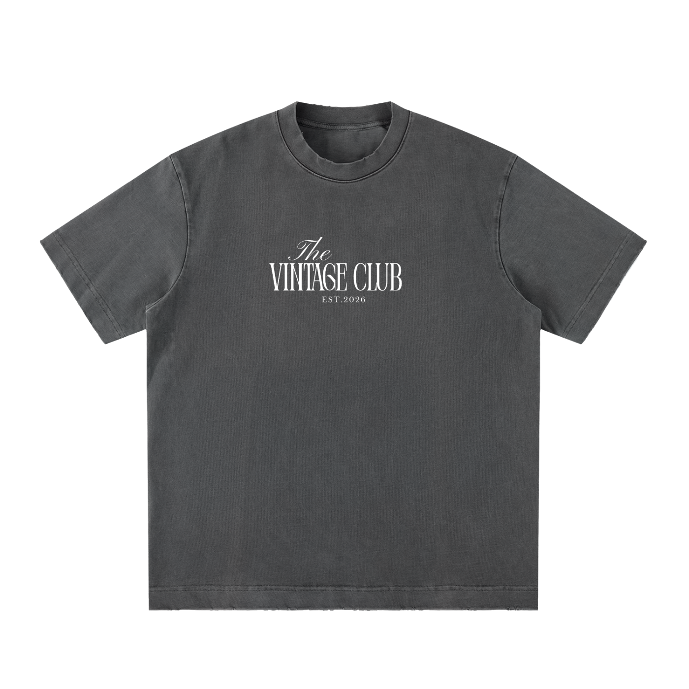 Heavyweight Vintage Washed Frayed T-Shirt