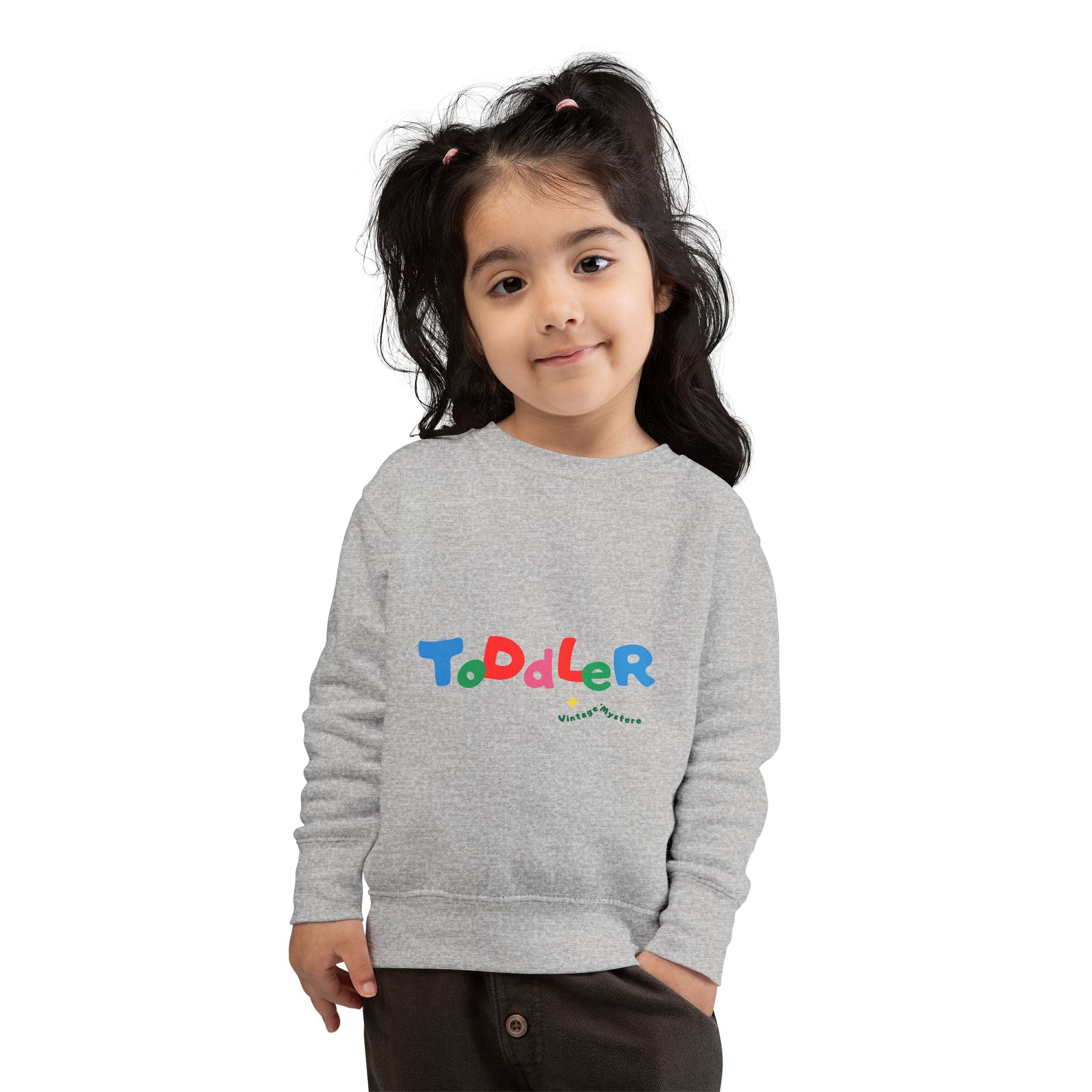 Vintage Toddler Sweatshirt – 'Kid's Rule Season"