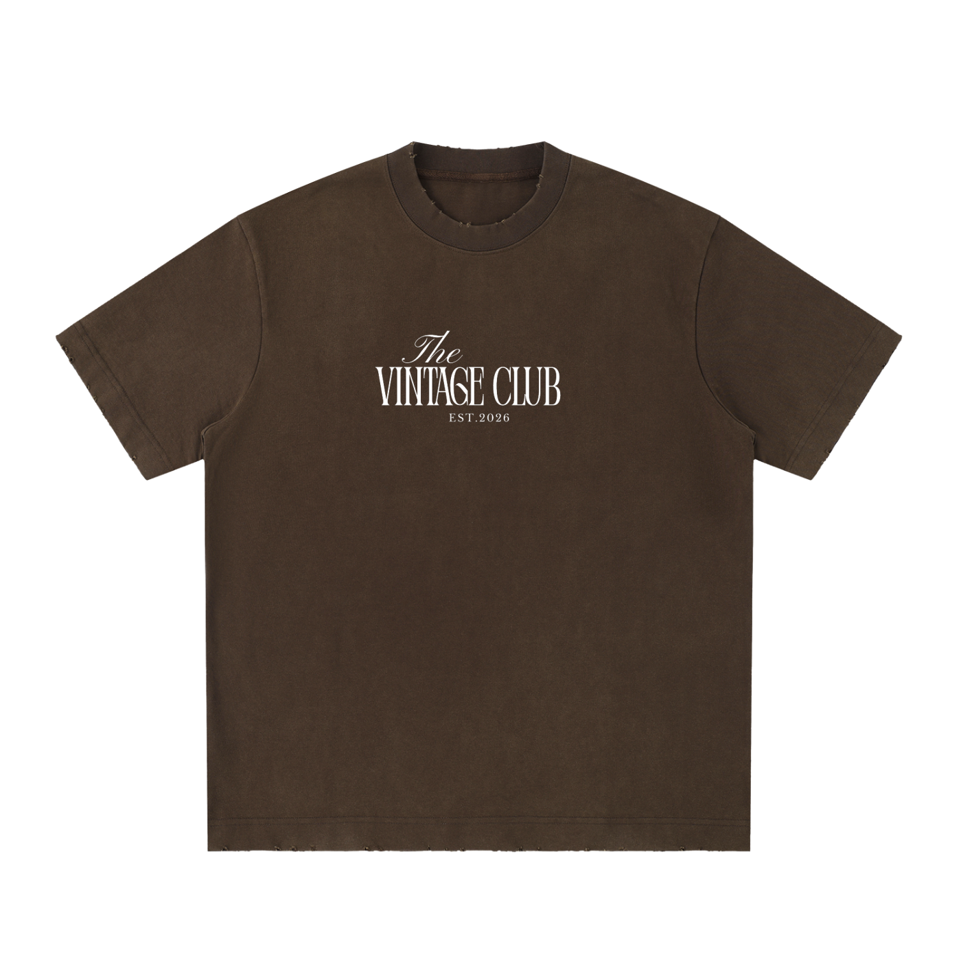 Heavyweight Vintage Washed Frayed T-Shirt
