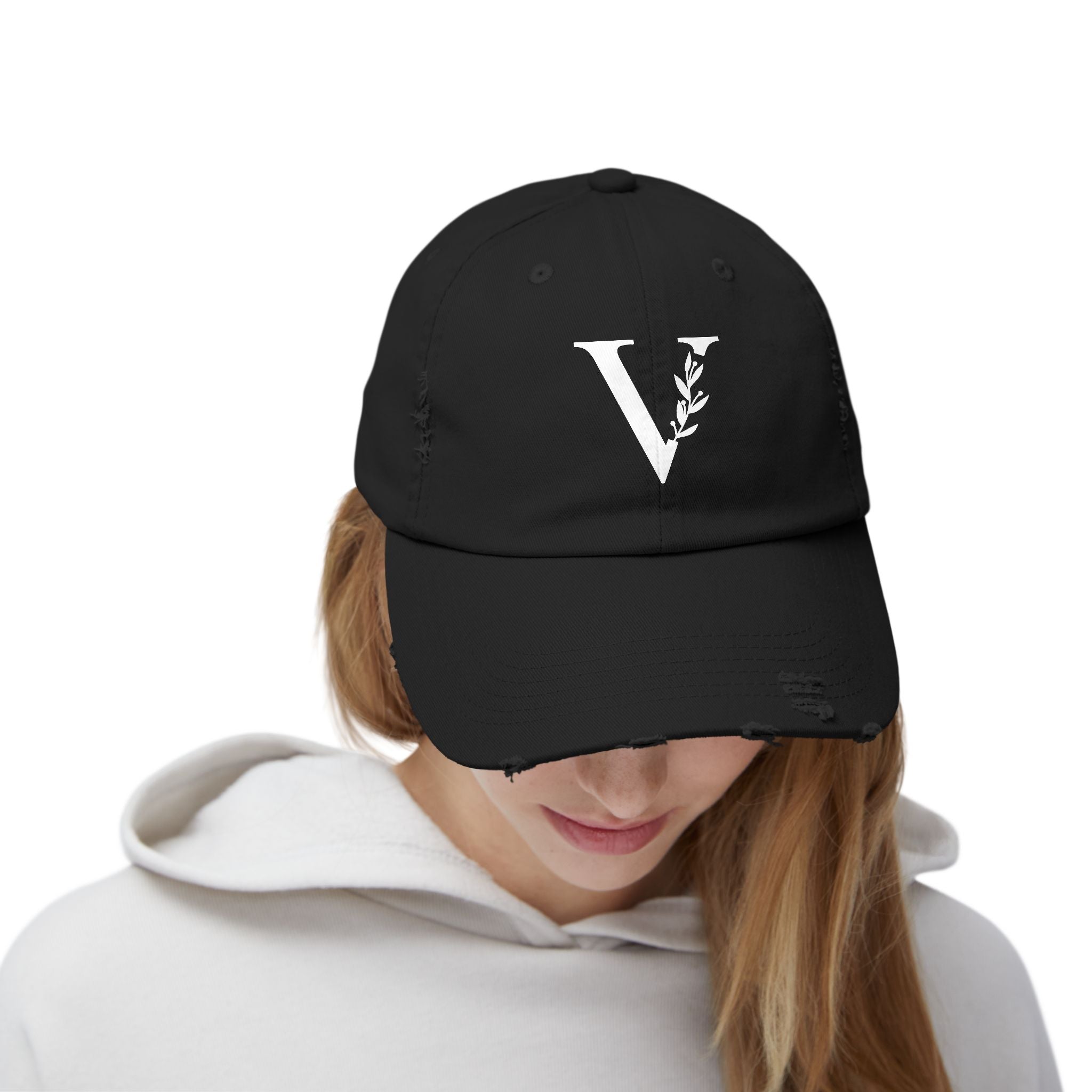 Distressed Classic Cap — Men's Edition "V" Signature Hat