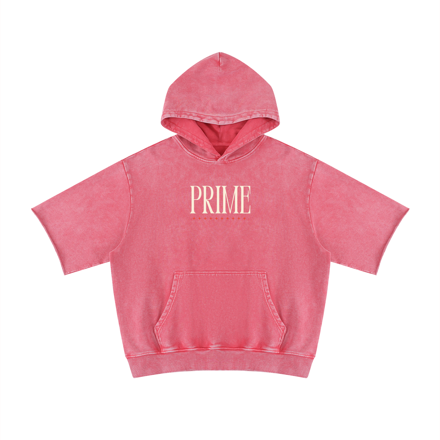 Vintage Unisex Mineral Wash Short Sleeve Hoodie