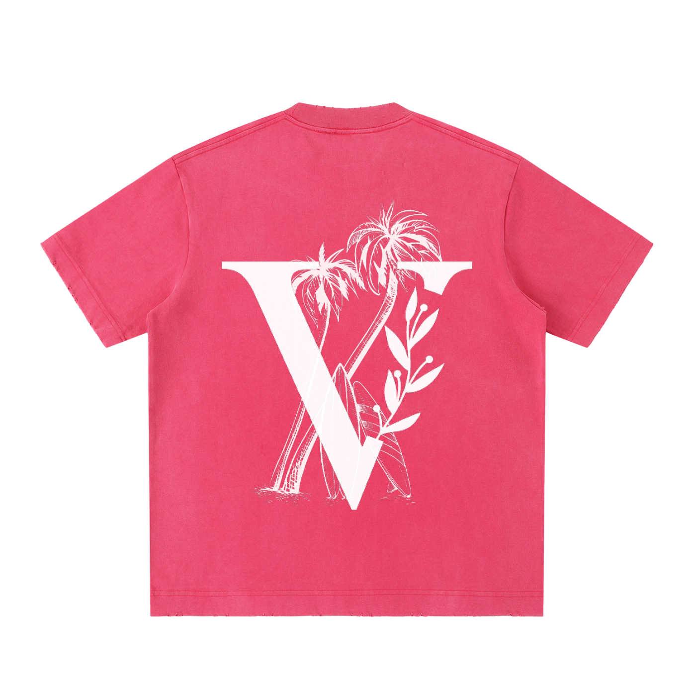 Heavyweight Vintage Washed Frayed T-Shirt
