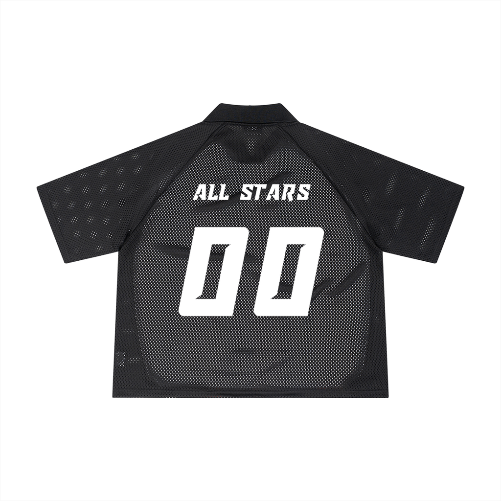 Unisex Striped Mesh Boxy Soccer Jersey