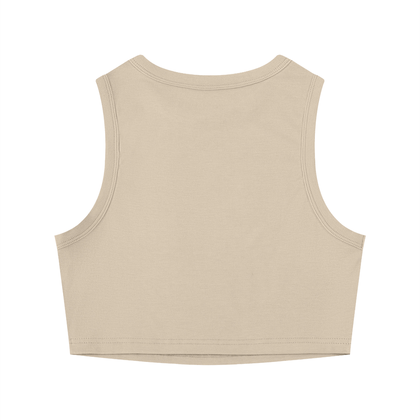 Vintage Women's Tight Crewneck Crop Tank Top