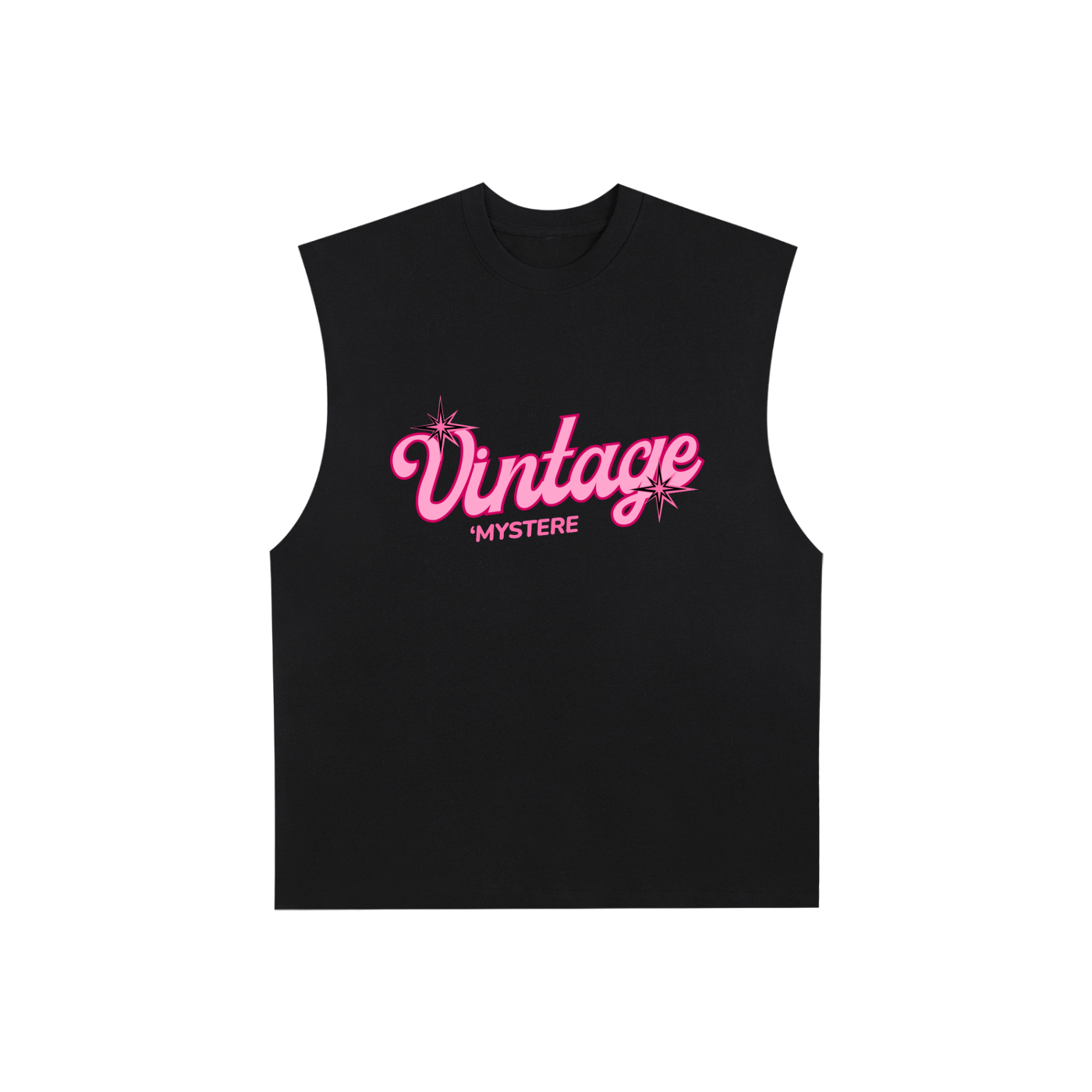 Vintage Girl's Club Raw Edge Cotton Tank Top