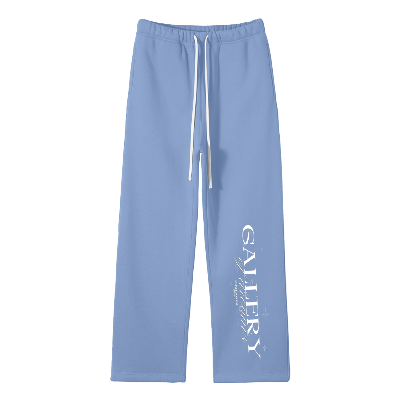 Vintage Unisex Solid Color Fleece Straight Leg Pants