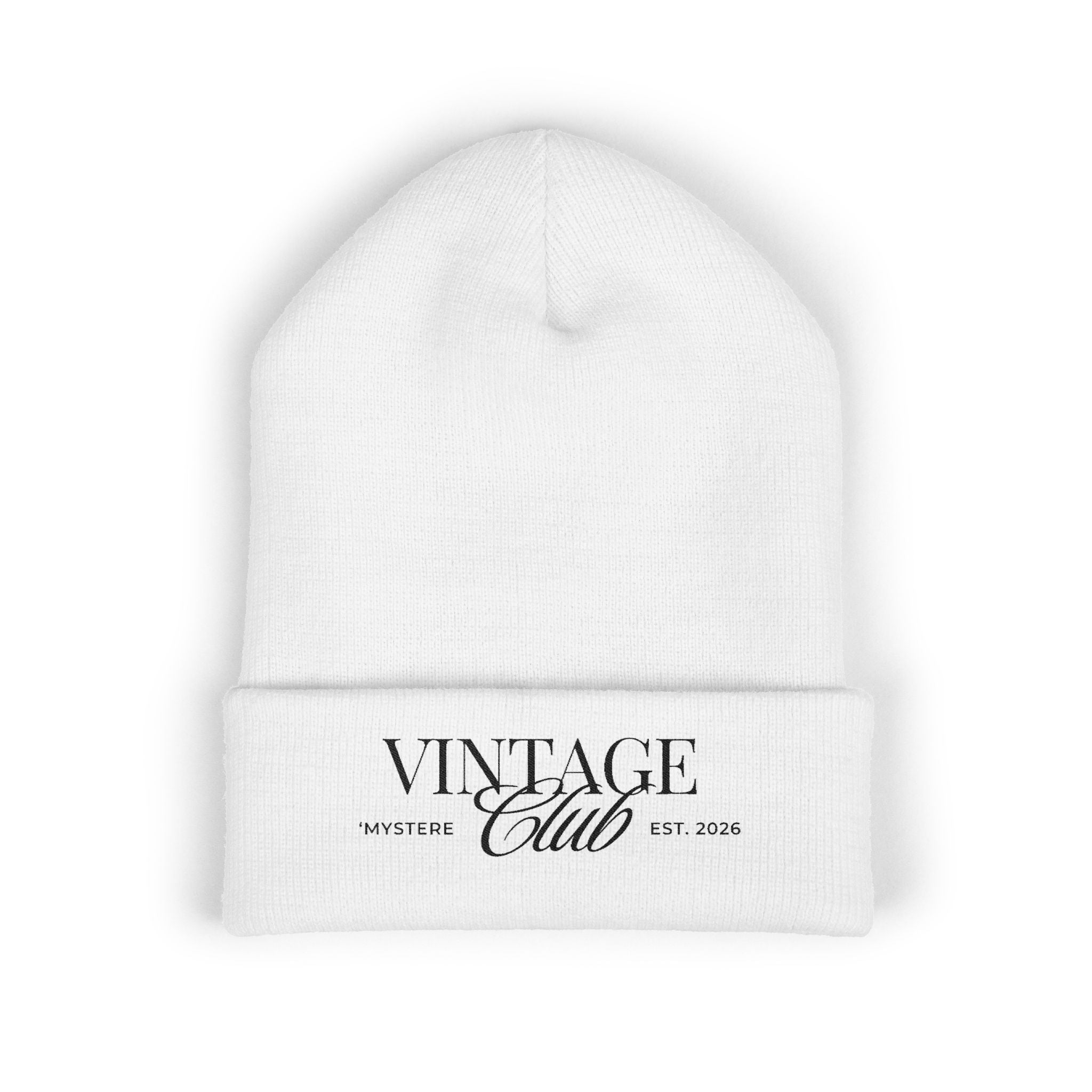 Vintage Club Embroidered Cuffed Beanie Season 2