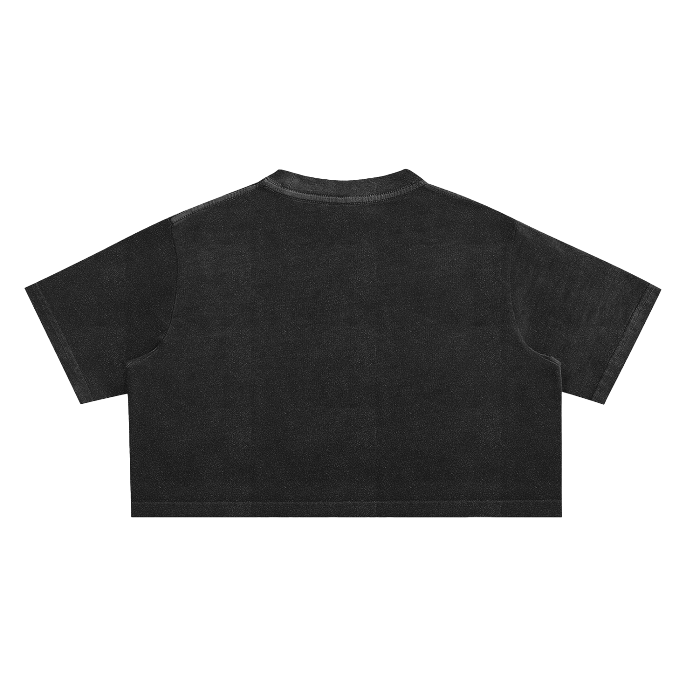 Identity is Everything' Snow Washed Crop Top