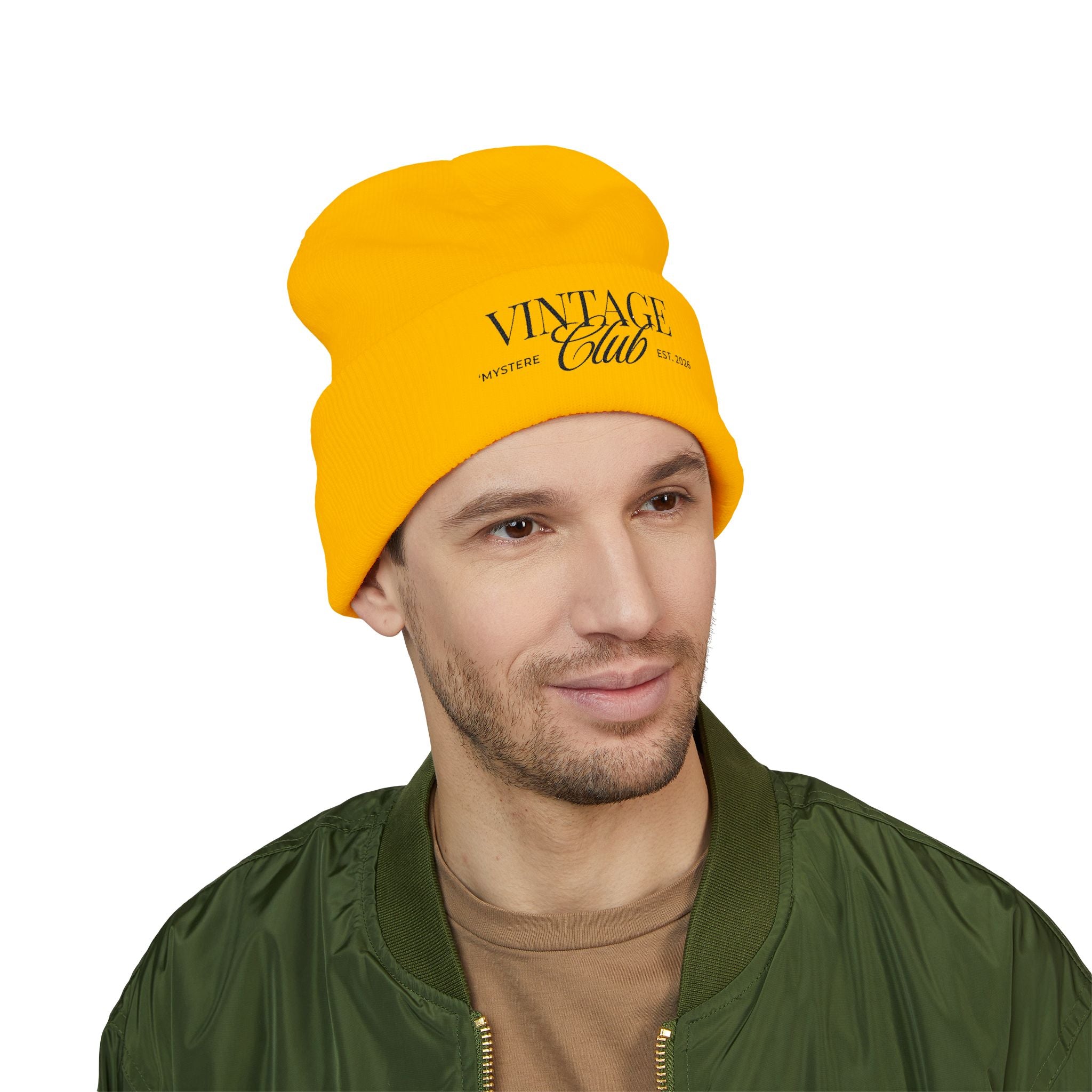 Vintage Club Embroidered Cuffed Beanie Season 2