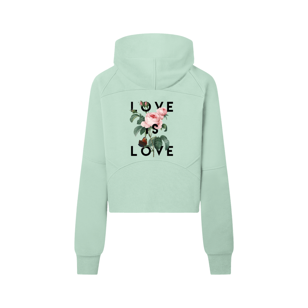 Cropped Half-Zip Hoodie