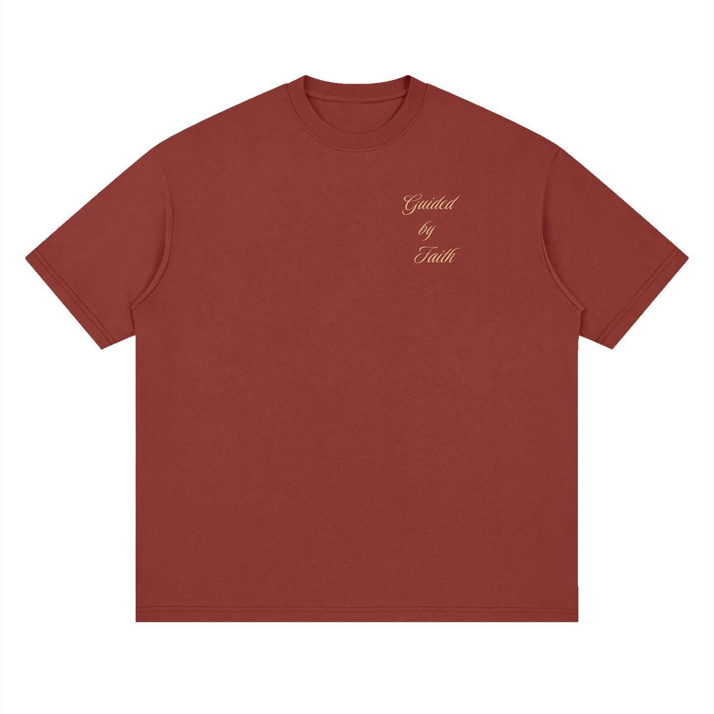 Philippians 4:13, Streetwear Loose Drop Shoulder T-Shirt "Guided by Faith Edition"