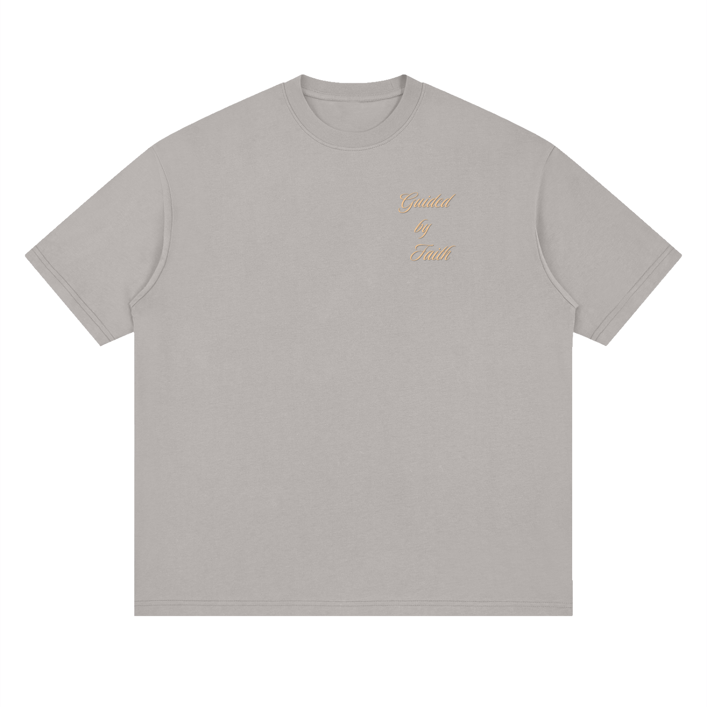 Philippians 4:13, Streetwear Loose Drop Shoulder T-Shirt "Guided by Faith Edition"