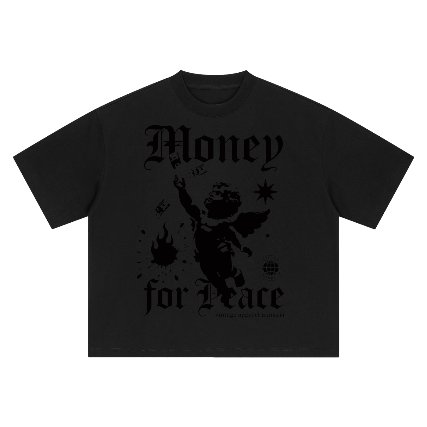 Vintage' Money Talks Boxy Oversized T-Shirt